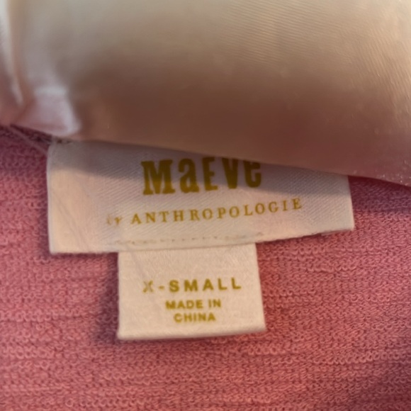 Anthropologie New never worn without tags. XS A bubblegum pink color with sheer - Picture 3 of 4